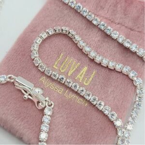 Tennis Necklace - LUV AJ - Silver & CZ - NWT